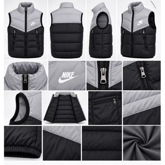 ΑΝΔΡΙΚΟ PUFFER ΓΙΛΕΚΟ NIKE ΔΙΧΡΩΜΟ – ΓΚΡΙ / ΜΑΥΡΟ ΚΟΔ.0520